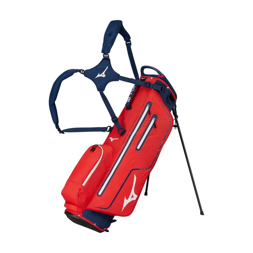 Mens Mizuno K1-L0 Stand Golf Bag Red/Navy Philippines (CTZIBJ869)